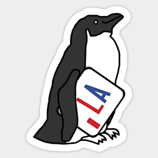 Penguin Comma La Sticker